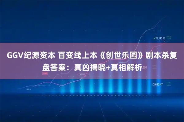 GGV纪源资本 百变线上本《创世乐园》剧本杀复盘答案：真凶揭晓+真相解析